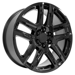 OE Wheels Replica CV63 Gloss Black 22x9.0 +28 6x139.7mm 78.1mm