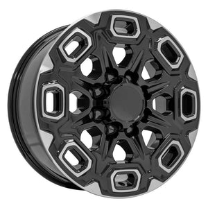 OE Wheels Replica CV64A Black Machined  20x8.5 +12 8x165.1mm 116.7mm