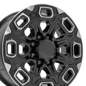 OE Wheels Replica CV64A Black Machined  20x8.5 +12 8x165.1mm 116.7mm