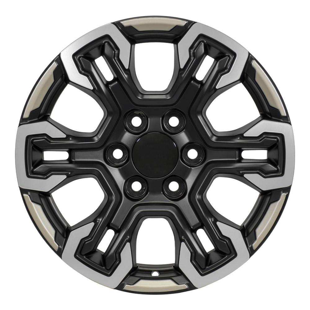 OE Wheels CV65 Satin Black Machined Face - Two Tone 18x8.5 +26 6x139.7|N/Amm 78.1mm - Wheelwiz