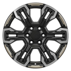 OE Wheels CV65 Satin Black Machined Face - Two Tone 20x9 +26 6x139.7|N/Amm 78.1mm - Wheelwiz