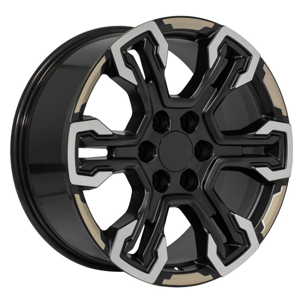 OE Wheels CV65 Satin Black Machined Face - Two Tone 20x9 +26 6x139.7|N/Amm 78.1mm - Wheelwiz