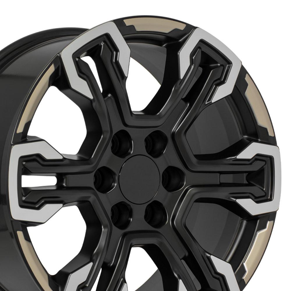 OE Wheels CV65 Satin Black Machined Face - Two Tone 20x9 +26 6x139.7|N/Amm 78.1mm - Wheelwiz