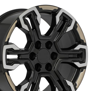 OE Wheels CV65 Satin Black Machined Face - Two Tone 20x9 +26 6x139.7|N/Amm 78.1mm - Wheelwiz