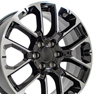 OE Wheels Replica CV67 Black Machined 22x9.0 +28 6x139.7mm 78.1mm