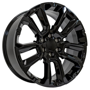 OE Wheels Replica CV68 Gloss Black 22x9.0 +28 6x139.7mm 78.1mm