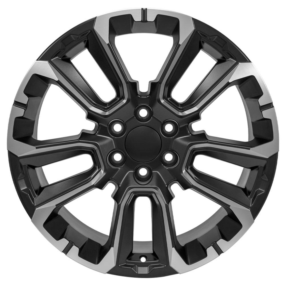 OE Wheels Replica CV68 Satin Black with Milled Edge 22x9.0 +28 6x139.7mm 78.1mm