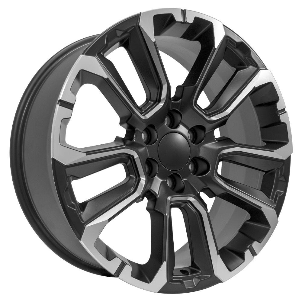 OE Wheels Replica CV68 Satin Black with Milled Edge 22x9.0 +28 6x139.7mm 78.1mm
