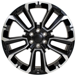 OE Wheels Replica CV68 Satin Black with Milled Edge 24x10.0 +28 6x139.7mm 78.1mm