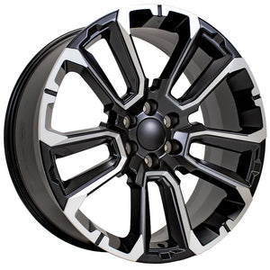 OE Wheels Replica CV68 Satin Black with Milled Edge 24x10.0 +28 6x139.7mm 78.1mm