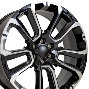 OE Wheels Replica CV68 Satin Black with Milled Edge 24x10.0 +28 6x139.7mm 78.1mm