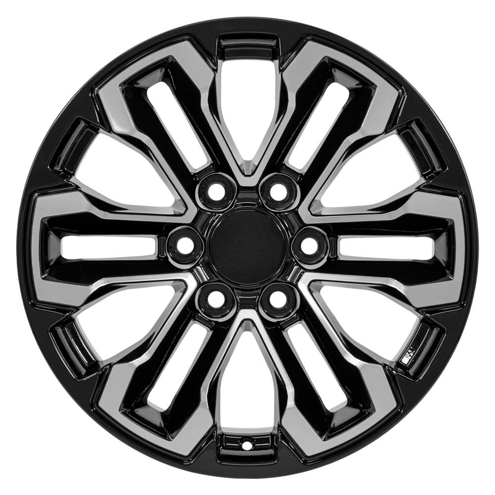 OE Wheels CV69 Gloss Black Machined 18x8.5 +26 6x139.7|N/Amm 78.1mm - Wheelwiz