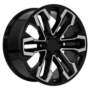 OE Wheels CV69 Gloss Black Machined 20x9 +26 6x139.7|N/Amm 78.1mm - Wheelwiz