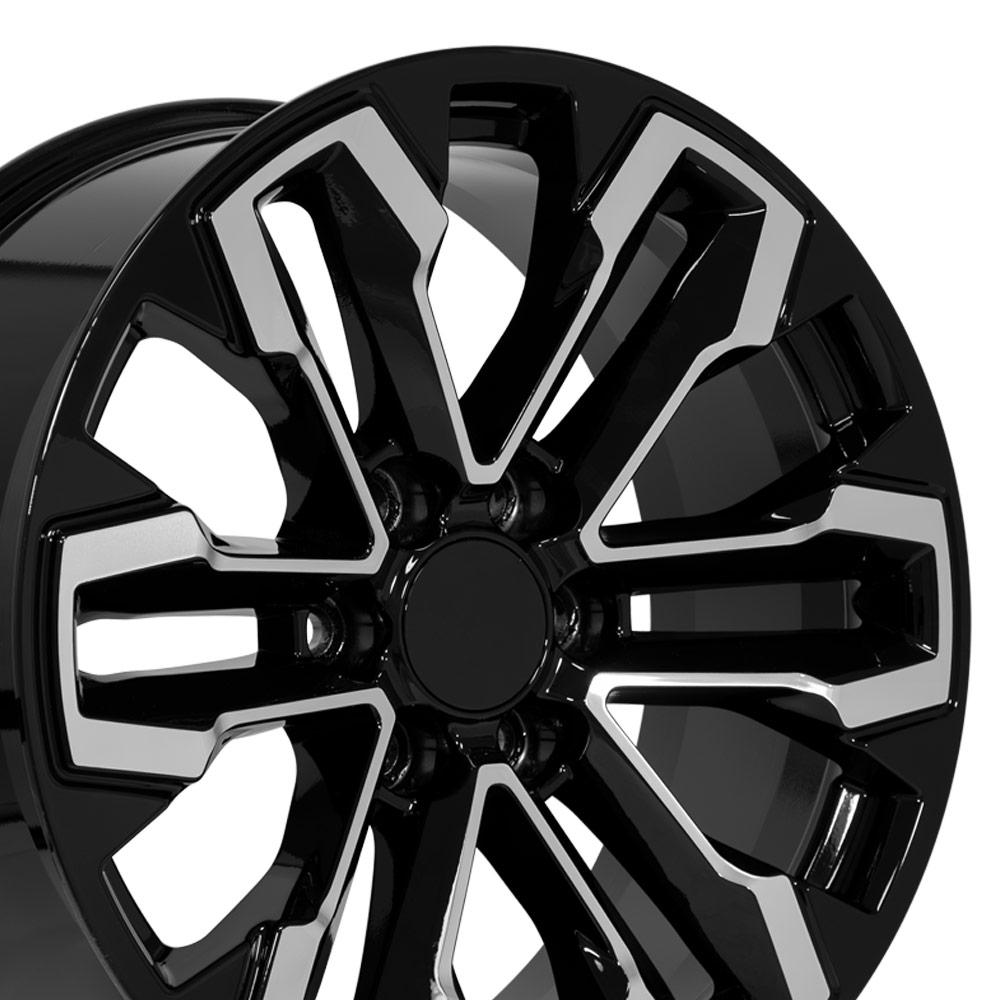 OE Wheels CV69 Gloss Black Machined 20x9 +26 6x139.7|N/Amm 78.1mm - Wheelwiz