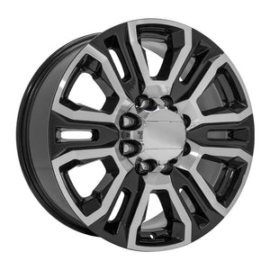 OE Wheels Replica CV70A Black Machined 20x8.5 +12 8x165.1mm 116.7mm