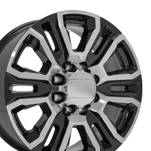 OE Wheels Replica CV70A Black Machined 20x8.5 +12 8x165.1mm 116.7mm