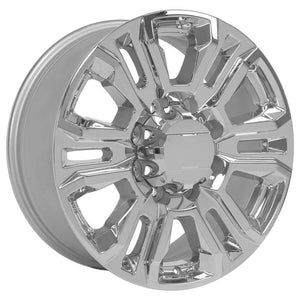 OE Wheels Replica CV70B Chrome 20x8.5 +47 8x180mm 124.1mm