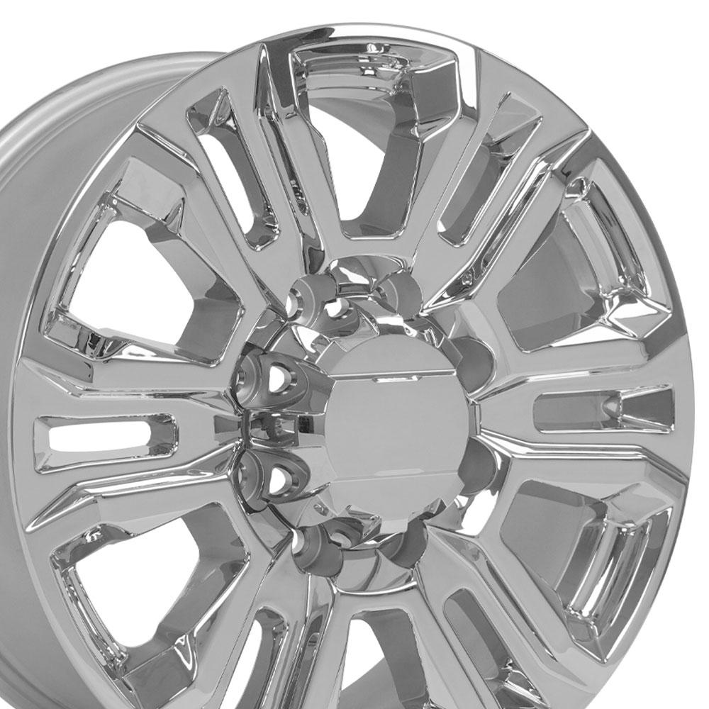 OE Wheels Replica CV70B Chrome 20x8.5 +47 8x180mm 124.1mm