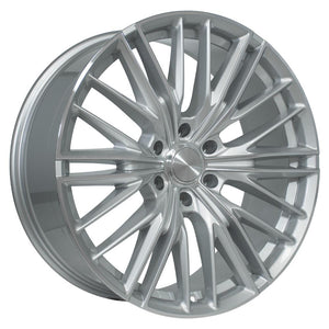 OE Wheels CV72 Gloss Silver Machined 22x9 +18 6x139.7|N/Amm 78.1mm - Wheelwiz