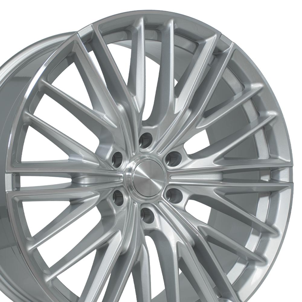 OE Wheels CV72 Gloss Silver Machined 22x9 +18 6x139.7|N/Amm 78.1mm - Wheelwiz