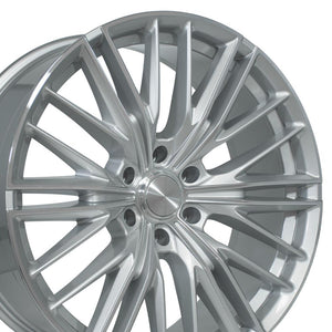 OE Wheels CV72 Gloss Silver Machined 22x9 +18 6x139.7|N/Amm 78.1mm - Wheelwiz