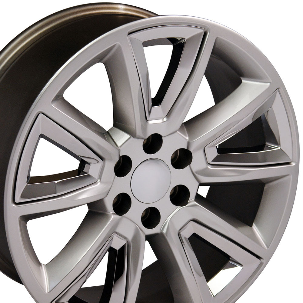 OE Wheels Replica CV73 Hyper Black with Chrome Insert 20x8.5 +24 6x139.7mm 78.1mm