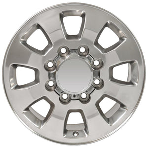 OE Wheels Replica CV75B Polished 18x8.0 +44 8x180mm 124.1mm