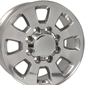 OE Wheels Replica CV75B Polished 18x8.0 +44 8x180mm 124.1mm