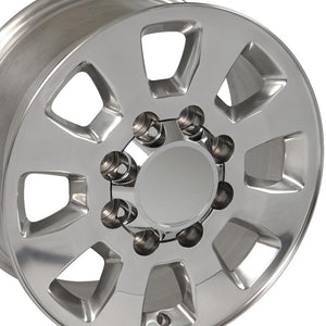 OE Wheels Replica CV75B Polished 18x8.0 +44 8x180mm 124.1mm