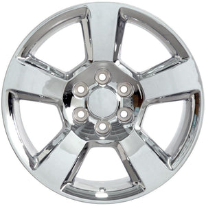 OE Wheels Replica CV76 Chrome 20x9.0 +27 6x139.7mm 78.1mm