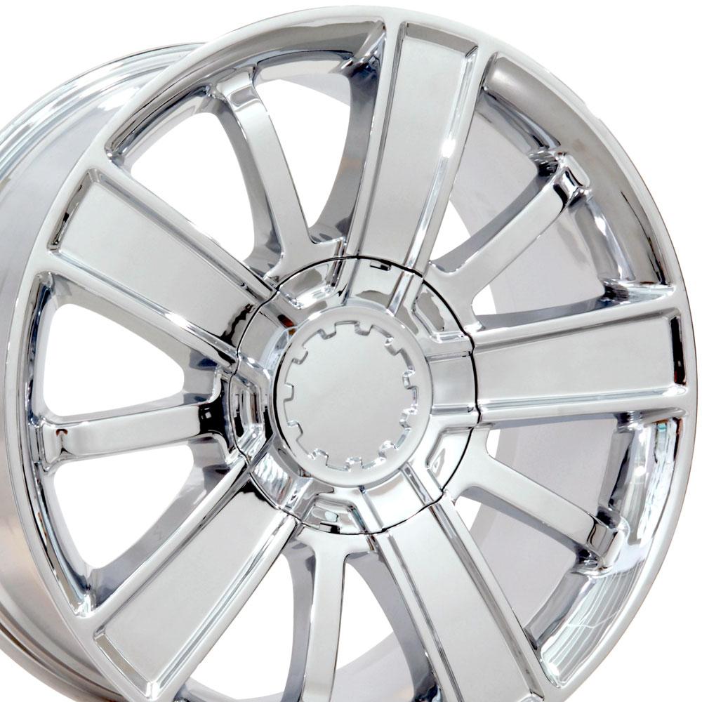 OE Wheels Replica CV77 Chrome 20x9.0 +27 6x139.7mm 78.1mm