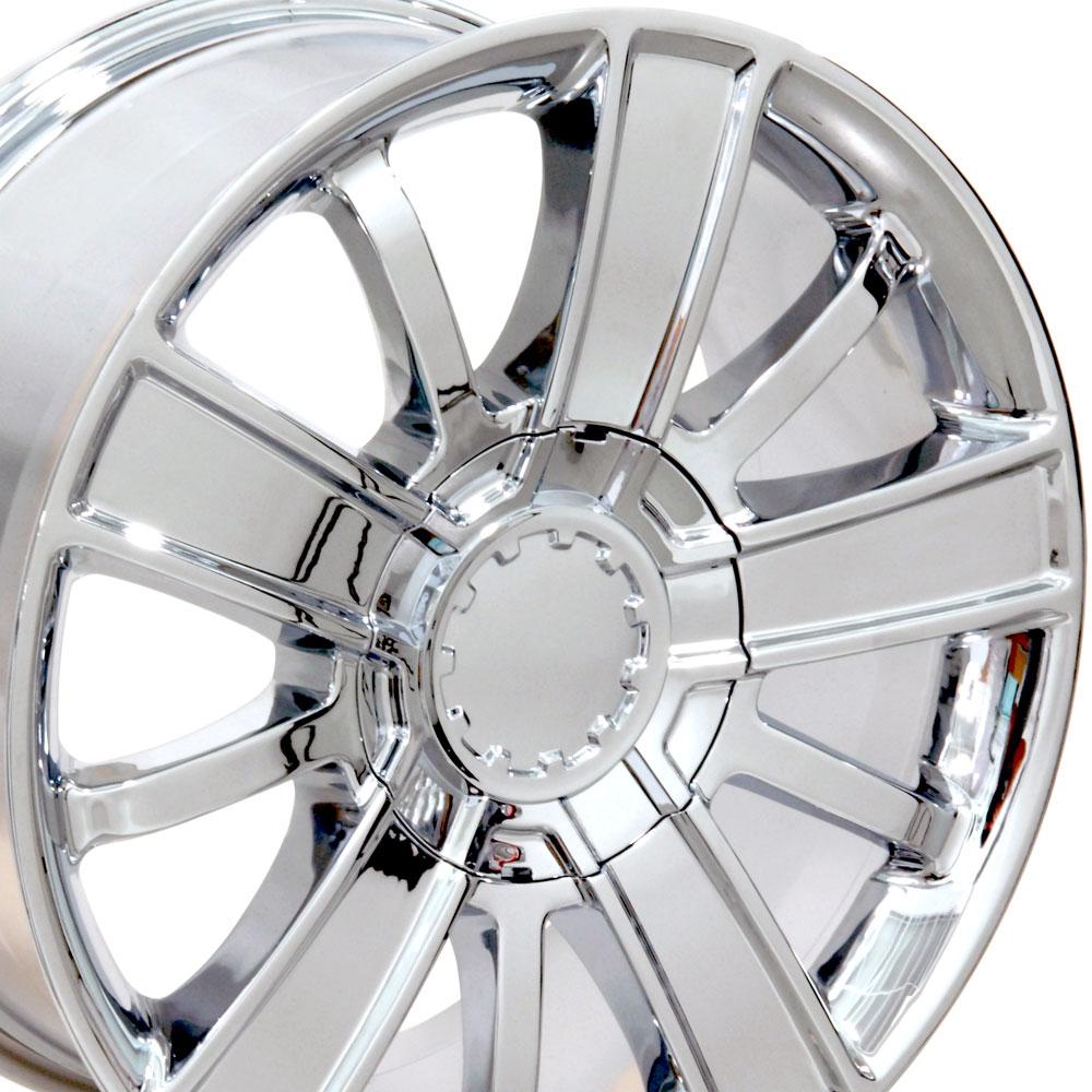 OE Wheels Replica CV77 Chrome 20x9.0 +27 6x139.7mm 78.1mm