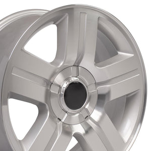 OE Wheels Replica CV84 Silver Machined 22x9.0 +31 6x139.7mm 78.2mm