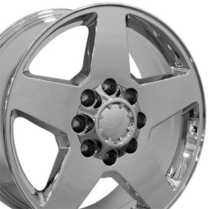 OE Wheels Replica CV91B Chrome 20x8.5 +44 8x180mm 124.3mm