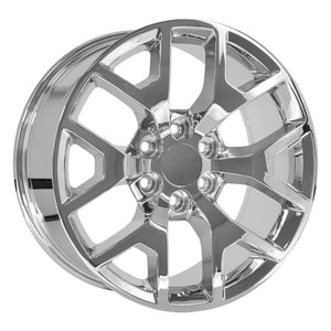 OE Wheels Replica CV92 Chrome 20x9.0 +27 6x139.7mm 78.1mm