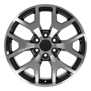 OE Wheels Replica CV92 Black Machined 20x9.0 +27 6x139.7mm 78.1mm