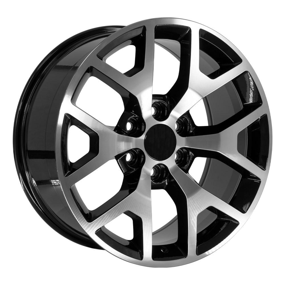 OE Wheels Replica CV92 Black Machined 20x9.0 +27 6x139.7mm 78.1mm