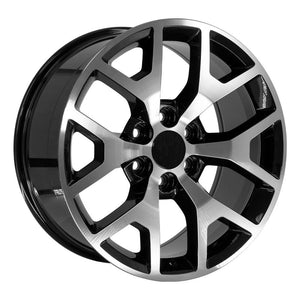 OE Wheels Replica CV92 Black Machined 20x9.0 +27 6x139.7mm 78.1mm