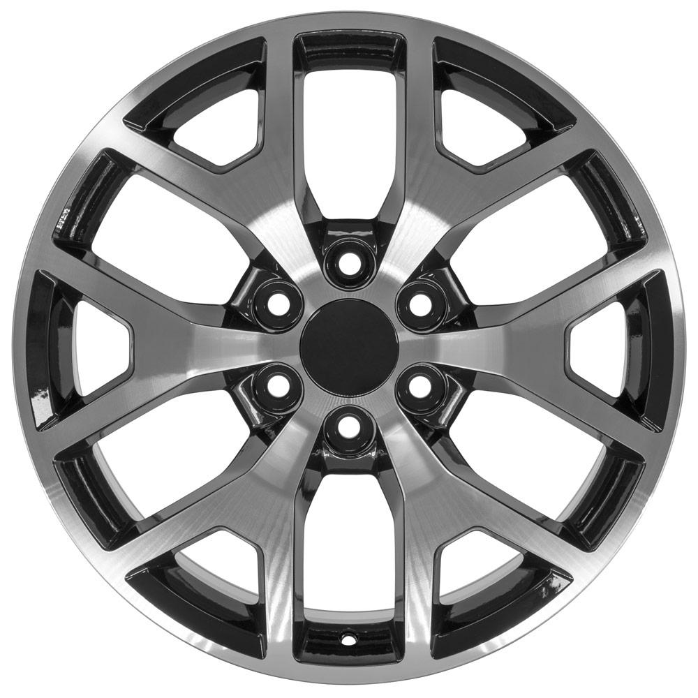 OE Wheels Replica CV92 Black Machined 22x9.0 +31 6x139.7mm 78.1mm