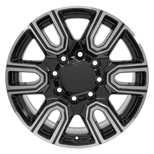 OE Wheels Replica CV96A Black Machined 20x8.5 +12 8x165.1mm 116.7mm