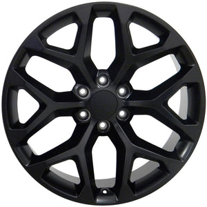 OE Wheels Replica CV98B Satin Black 22x9.0 +24 6x139.7mm 78.1mm