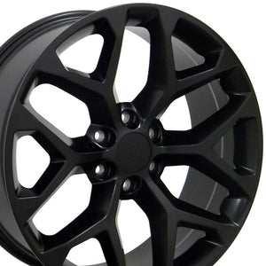 OE Wheels Replica CV98B Satin Black 22x9.0 +24 6x139.7mm 78.1mm