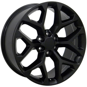 OE Wheels Replica CV98B Satin Black 22x9.0 +24 6x139.7mm 78.1mm