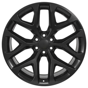 OE Wheels Replica CV98 Satin Black 24x10.0 +24 6x139.7mm 78.1mm