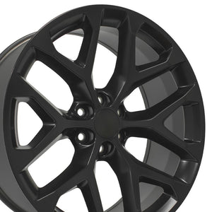 OE Wheels Replica CV98 Satin Black 24x10.0 +24 6x139.7mm 78.1mm