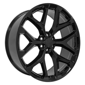 OE Wheels Replica CV98 Gloss Black 26x10.0 +25 6x139.7mm 78.1mm