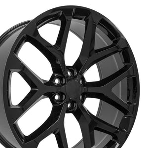 OE Wheels Replica CV98 Gloss Black 26x10.0 +25 6x139.7mm 78.1mm