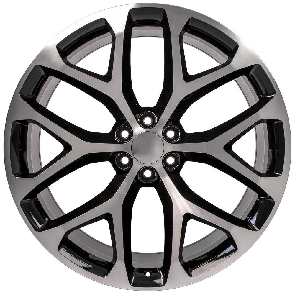 OE Wheels Replica CV98 Black Machined 26x10.0 +26 6x139.7mm 78.1mm - Wheelwiz
