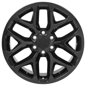 OE Wheels Replica CV98B Gloss Black 20x9.0 +27 6x139.7mm 78.1mm