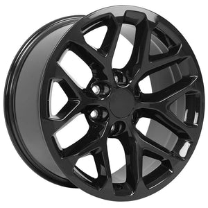 OE Wheels Replica CV98B Gloss Black 20x9.0 +27 6x139.7mm 78.1mm